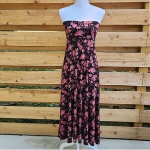LulaRoe Skirt Dress Floral Stretch Maxi Sz XXS